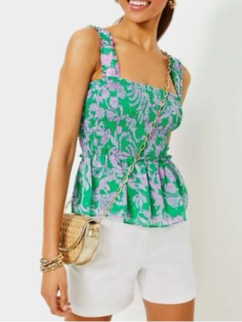 NWT LILLY PULITZER®
Hadly Smocked Top size Med